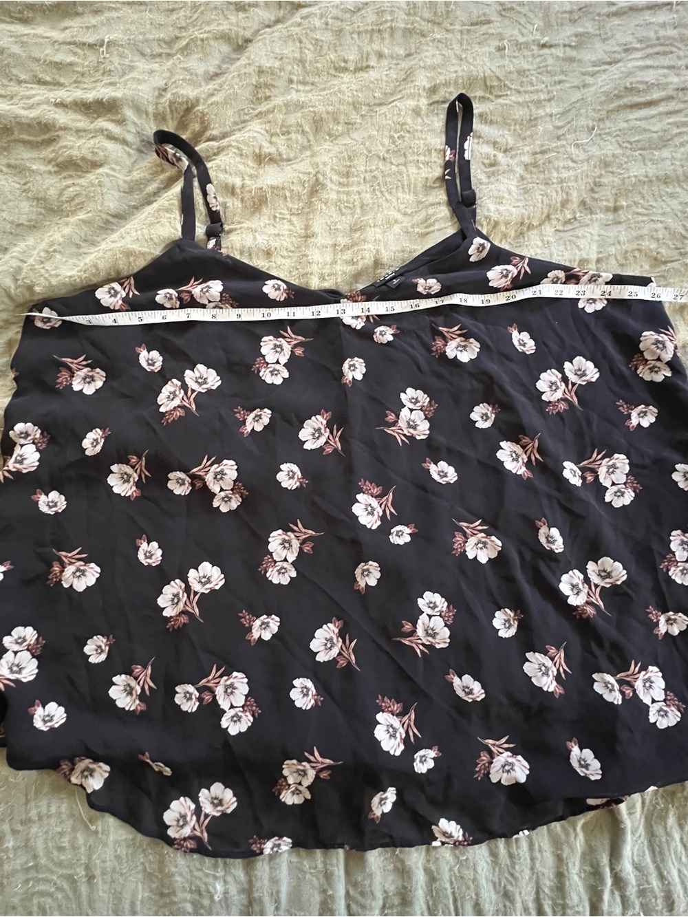 Torrid Whimsigoth Cottagecore Lightweight Black Floral Tank Top Blouse Size 3XL - Picture 5 of 8